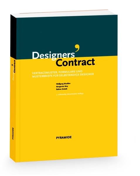 Designers' Contract - Vertragsmuster, Formulare und Mustertexte für selbständige Designer Law