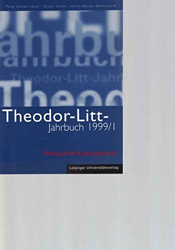 Theodor-Litt-Jahrbuch. Bd 1. 1999 Books