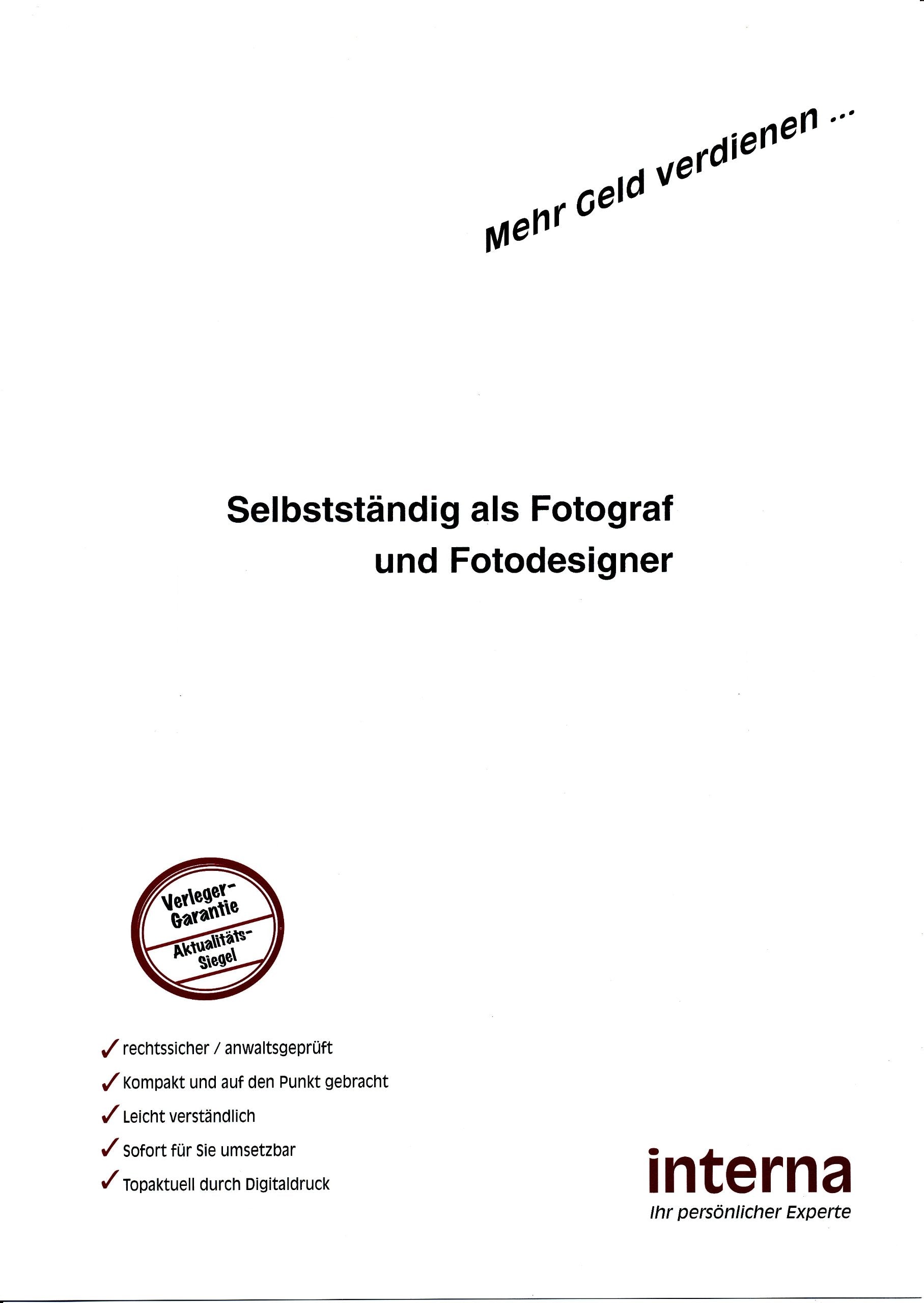 Selbständig als Fotograf und Fotodesigner Business, Finance & Career