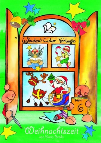 Weihnachtszeit. Window Color Vorlage Books