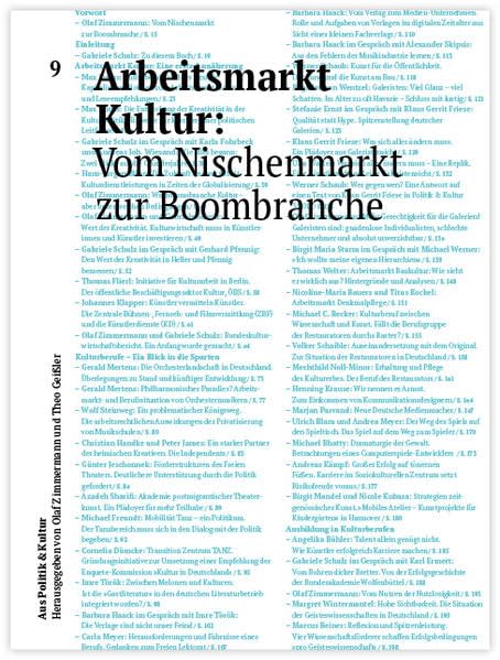 Arbeitsmarkt Kultur: Vom Nischenmarkt zur Boombranche (Aus Politik & Kultur / Zeitung des Deutschen Kulturrates) Books
