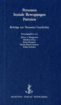 Personen - Soziale Bewegungen - Parteien German history