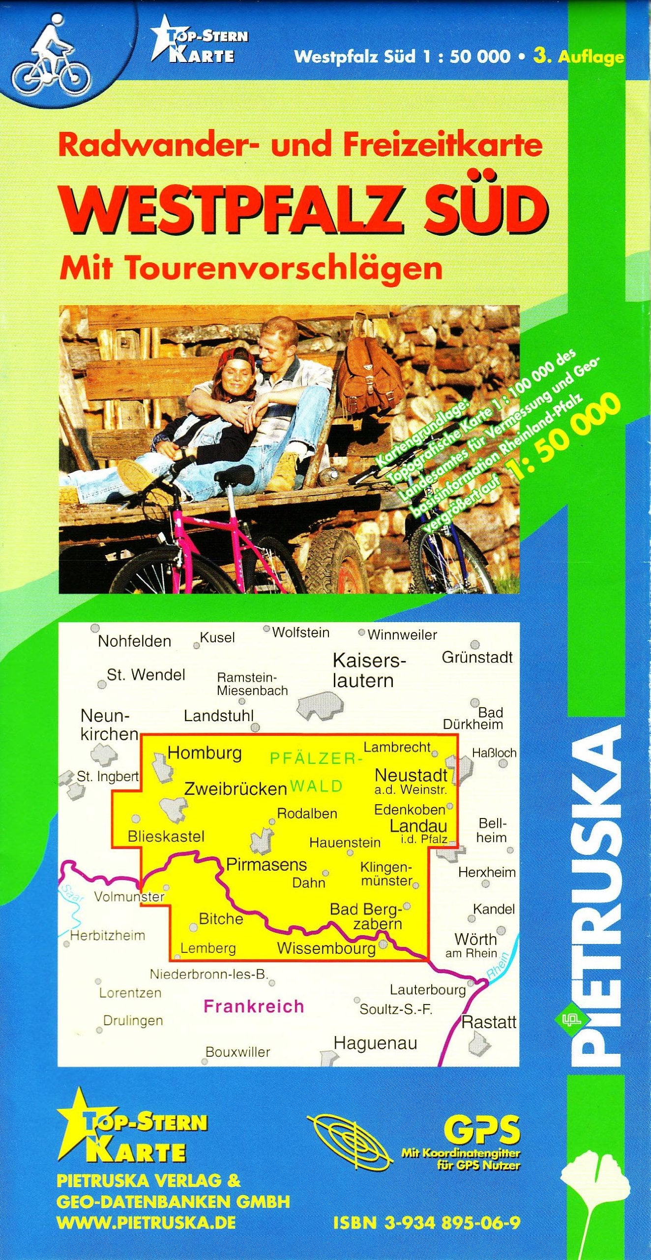 Westpfalz Süd: Radwander- und Freizeitkarte. 1:50000 Leisure, Home & Garden