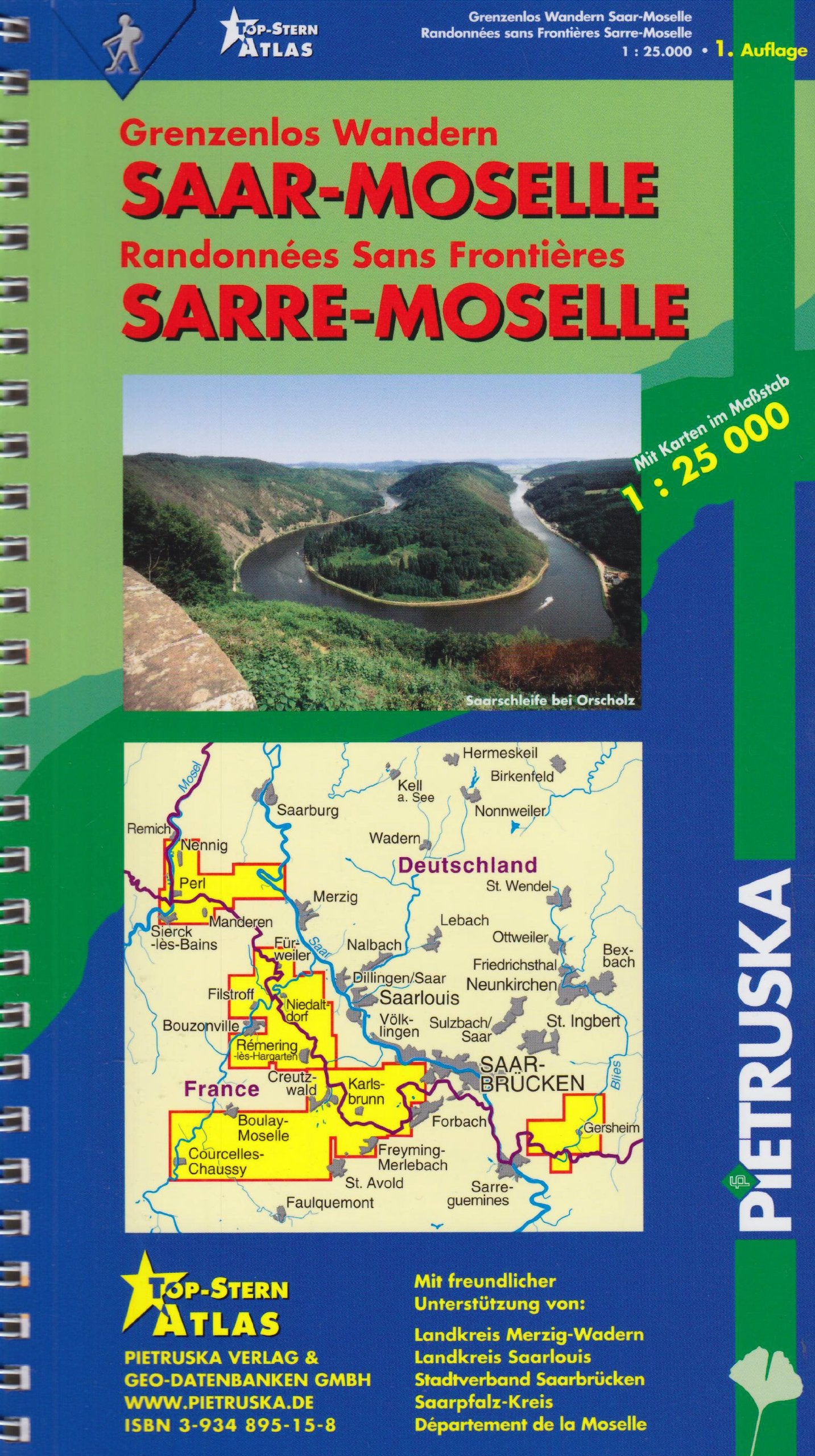 Grenzenlos Wandern Saar-Moselle: Mit Karten im Massstab 1:25000 Leisure, Home & Garden