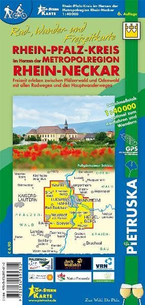 Rhein-Pfalz-Kreis im Herzen der Metropolregion Rhein-Neckar: Rad-, Wander- und Freizeitkarte, Maßstab 1:40.000: Freizeit erleben zwischen Pfälzerwald ... mit allen Radwegen und Hauptwanderwegen Leisure, Home & Garden