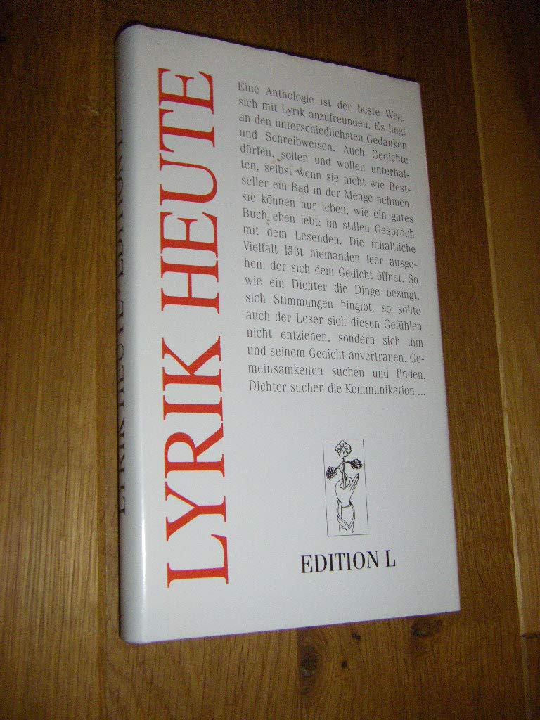 Lyrik Heute: Eine Auswahl neuer deutscher Lyrik Books
