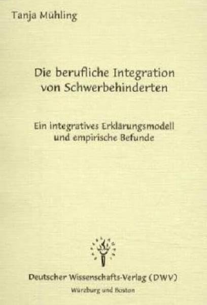 Product Image: Die berufliche Integration von Schwerbehinderten
