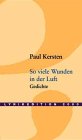 So viele Wunden in der Luft: Gedichte Poetry