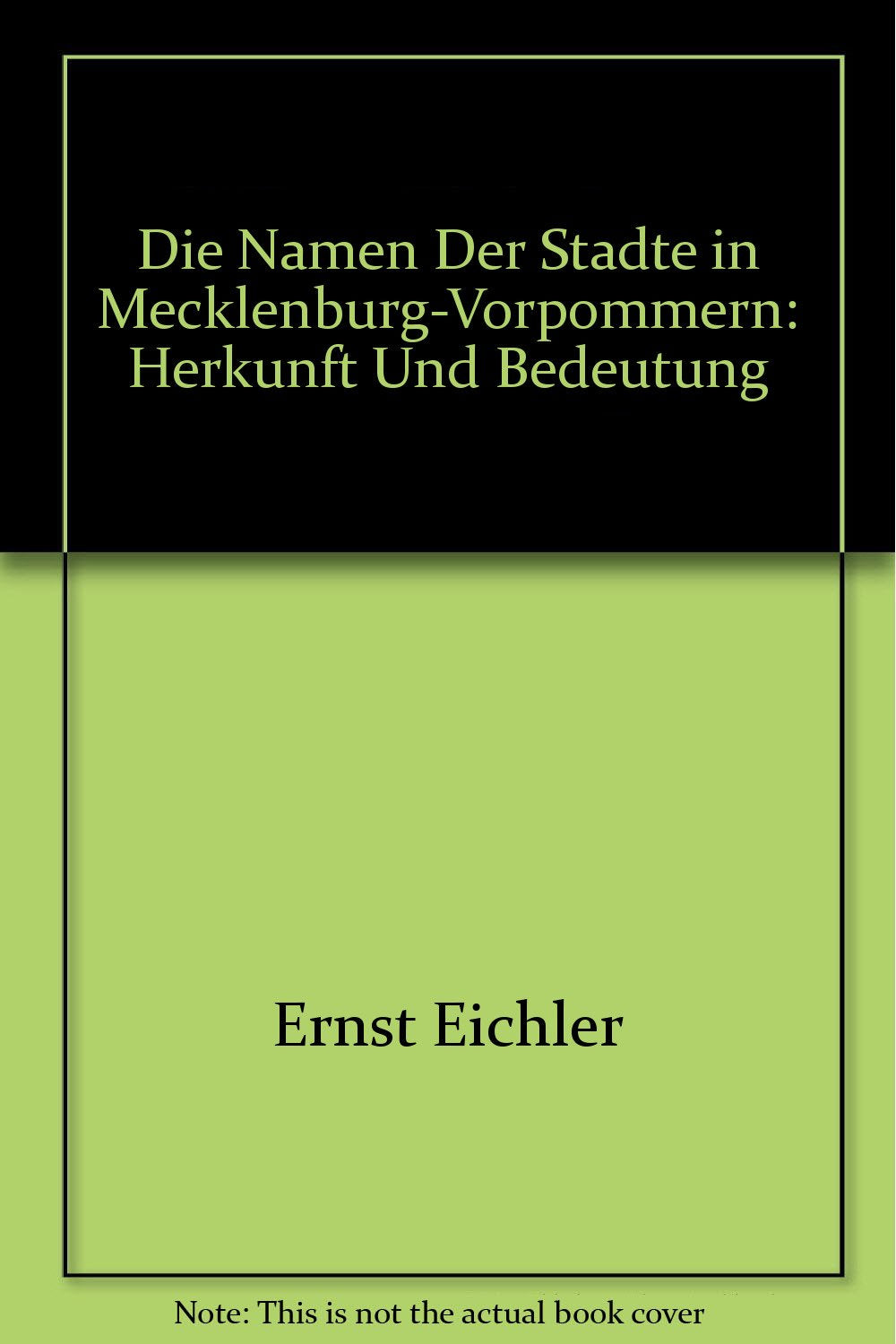 Die Namen der Städte in Mecklenburg-Vorpommern: Herkunft und Bedeutung Law