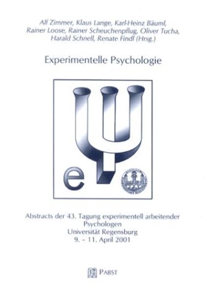 Experimentelle Psychologie Psychology Books
