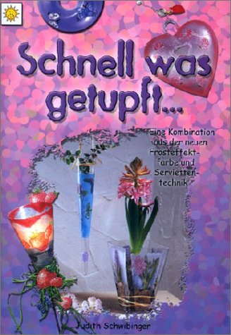 Schnell was getupft: Eine Kombination aus der neuen Frosteffektfarbe und Serviettentechnik Hobbies & Crafts