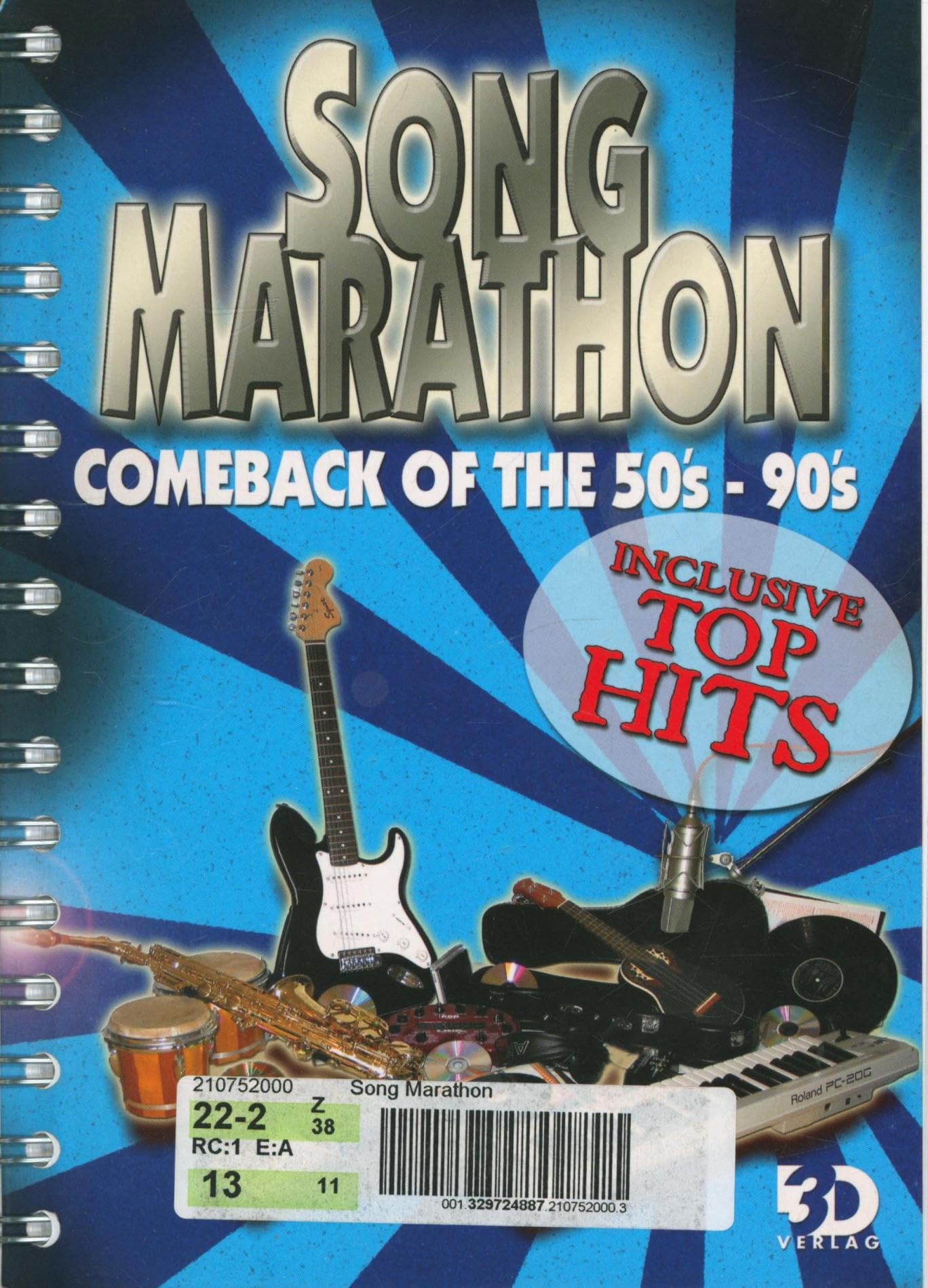 Song Marathon: Comeback of the 50's - 90's. Inclusive Top Hits Sheet Music