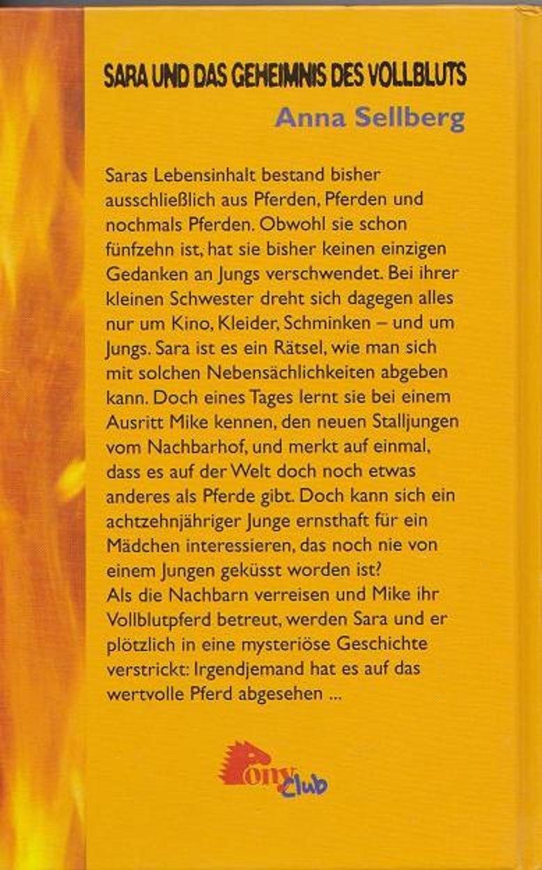 Sara und das Geheimnis des Vollbluts Books