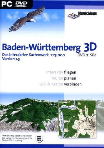 Baden-Württemberg 3D 1.5: DVD 2, Süd (DVD-ROM) Other software