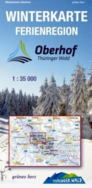 Ferienregion Oberhof 1 : 35 000 Winterkarte Leisure, Home & Garden