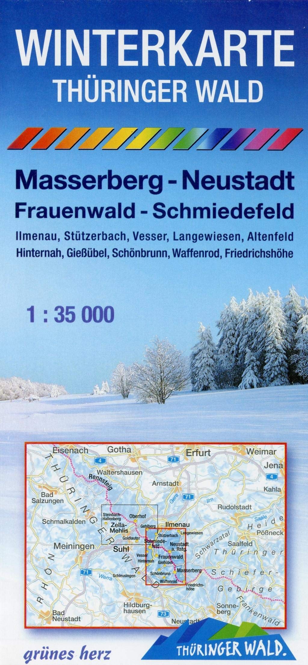 Winterkarte Thüringer Wald - Masserberg, Neustadt, Frauenwald, Schmiedefeld book