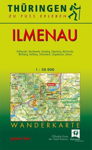 Thüringen zu Fuß erleben: Ilmenau 1 : 30 000 Wanderkarte Leisure, Home & Garden
