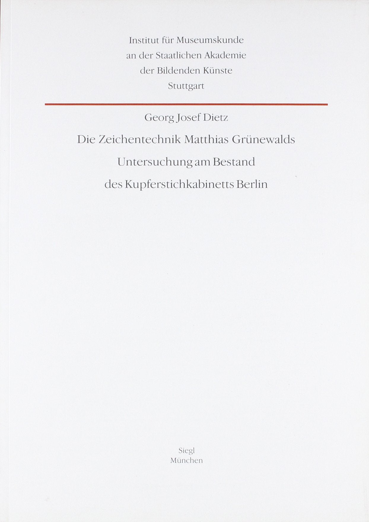Die Zeichentechnik Matthias Grünewalds Film, Art & Culture