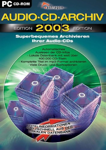 Audio-CD-Archiv Edition 2003: Archivierung von Audio- und mp3 CDs ohne lästige Eingabe per Hand. Titeldatenbank mit über 700000 Einträgen Other software