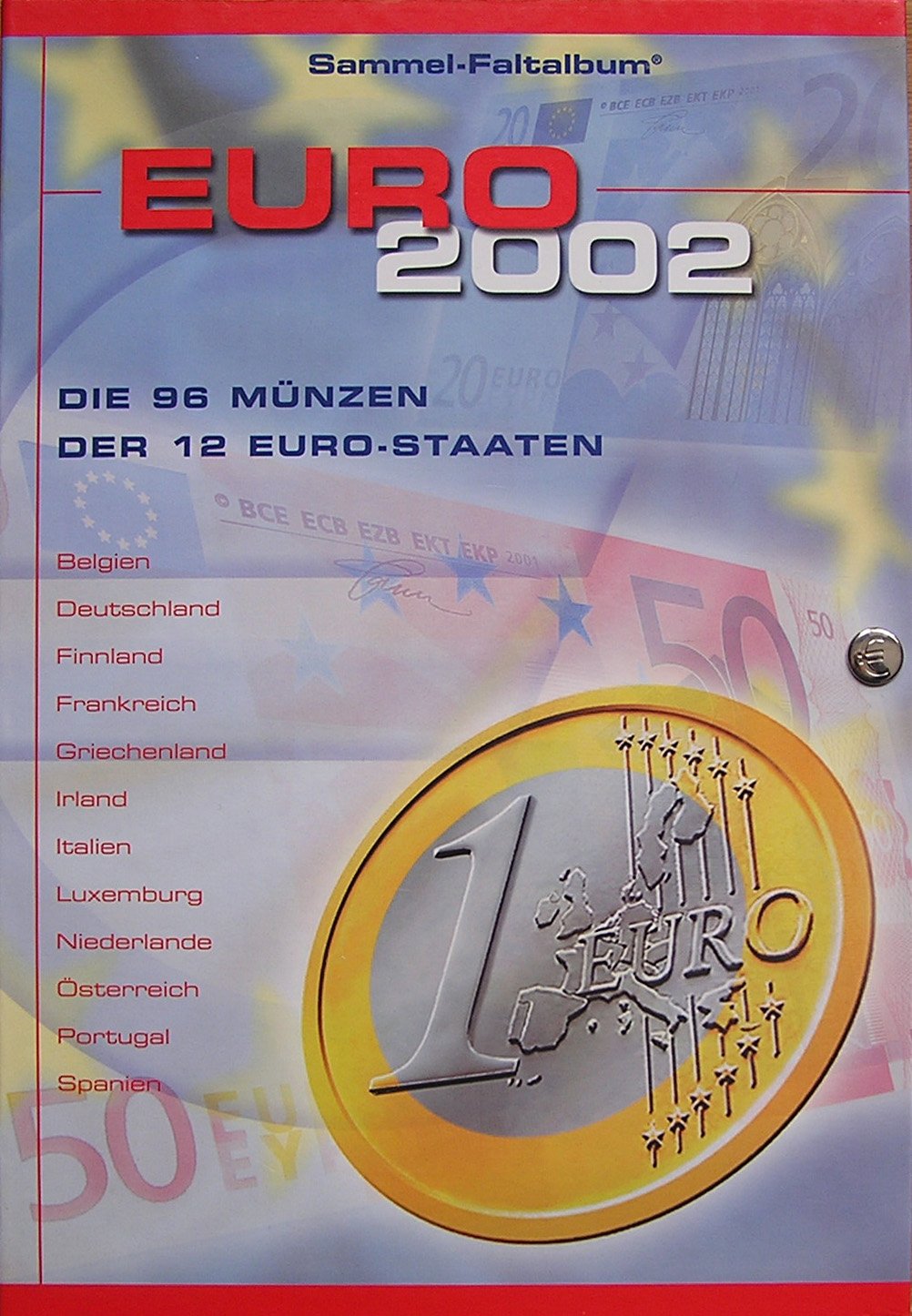 Euro 2002, die 96 Münzen der 12 Euro-Staaten. Euro-Schätze im Portemonaie Books