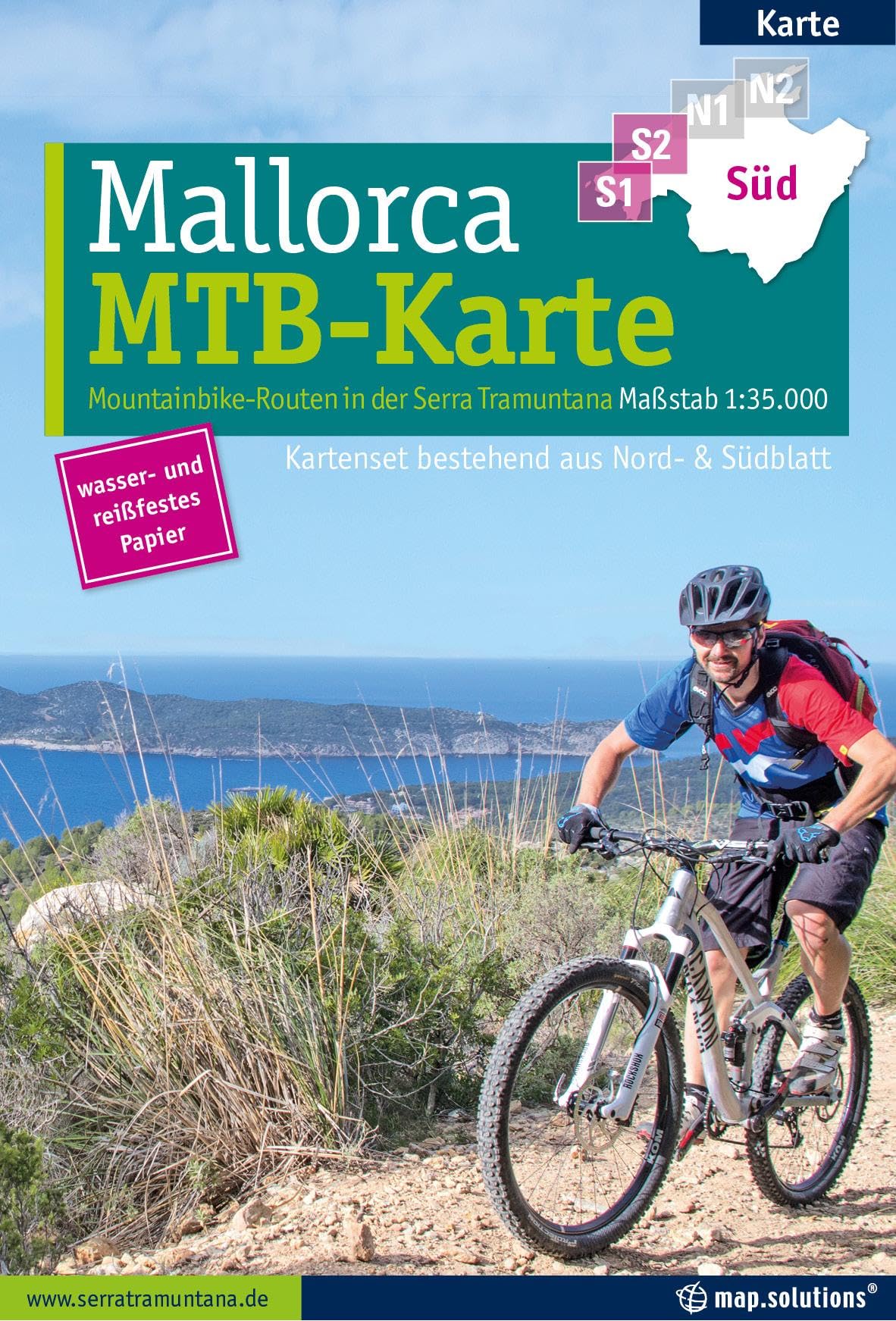 Mountainbikekarte Mallorca (Kartenset mit Nord + Süd-Blatt): Mountainbike-Routen in der Serra Tramuntana Leisure, Home & Garden