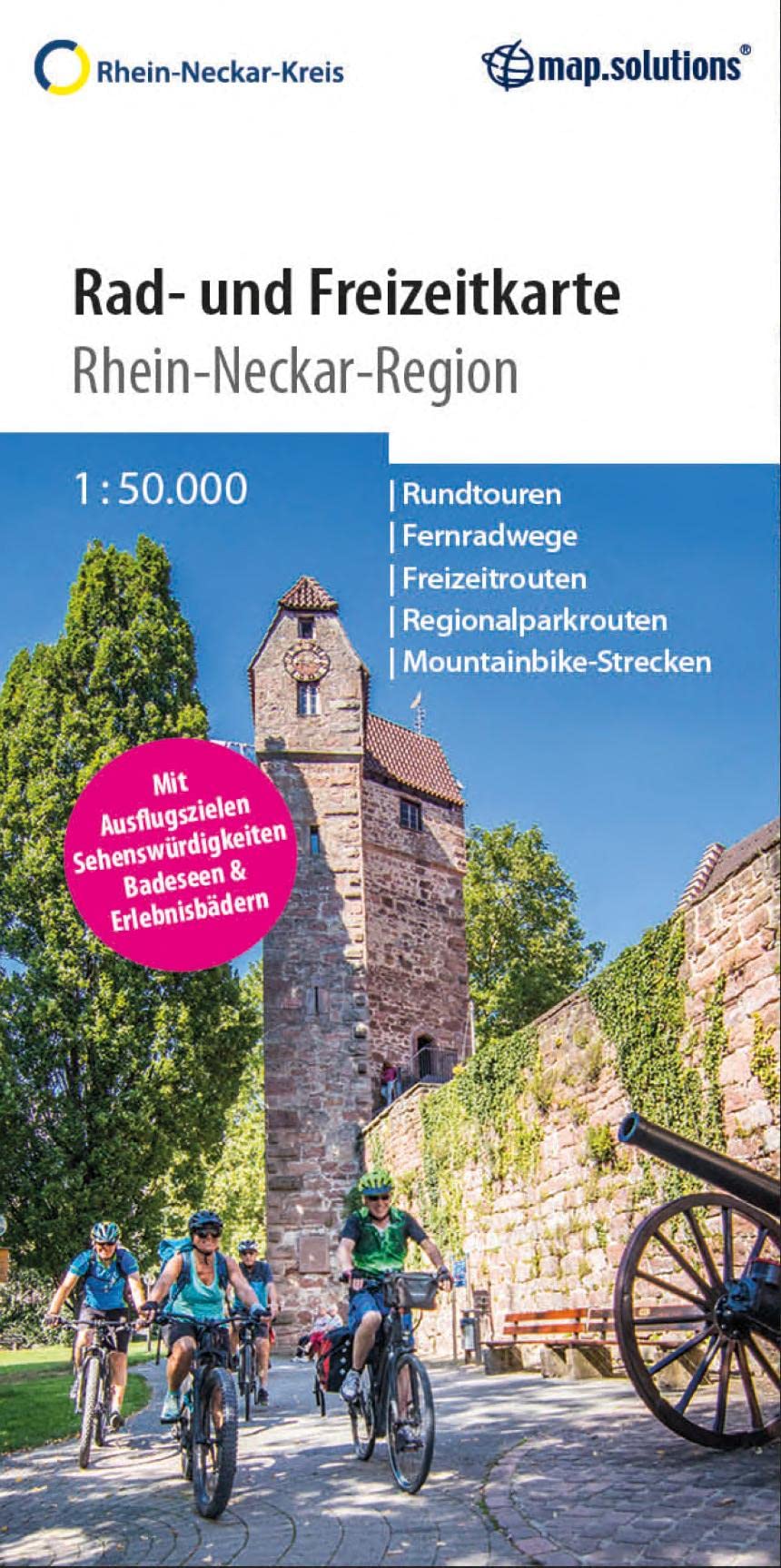 Rad & Freizeitkarte Rhein-Neckar-Region: Zwei in einem – Set bestehend aus Rad- und Freizeitkarte 1:50.000 mit Radbooklet Leisure, Home & Garden