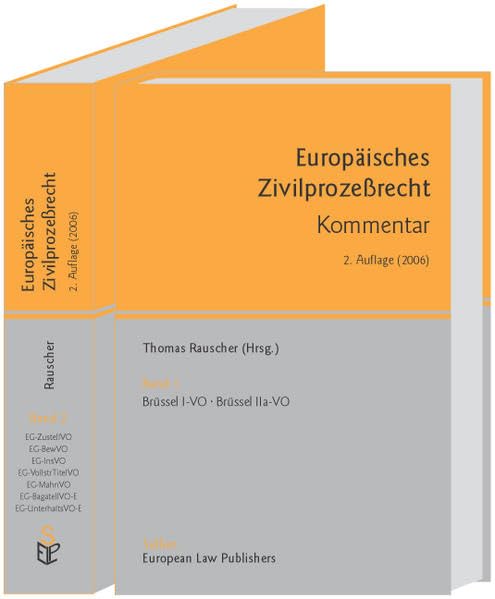 Europäisches Zivilprozessrecht: Kommentar Law