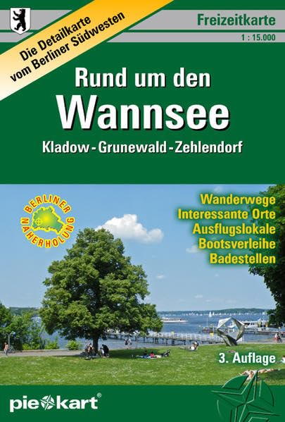 PIEKART Freizeitkarte Rund um den Wannsee 1 : 15.000 book