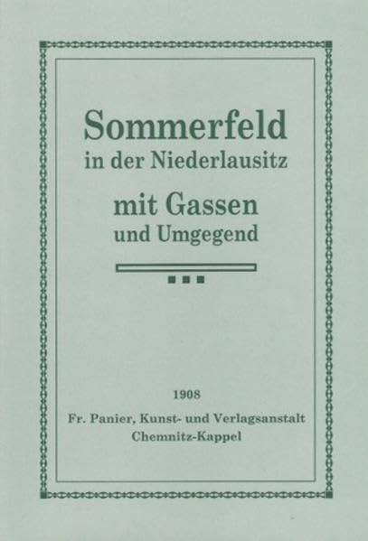 Sommerfeld in der Niederlausitz mit Gassen und Umgegend Politics & History