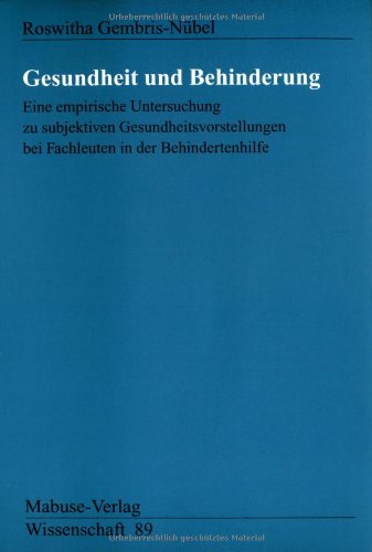 Gesundheit und Behinderung Books