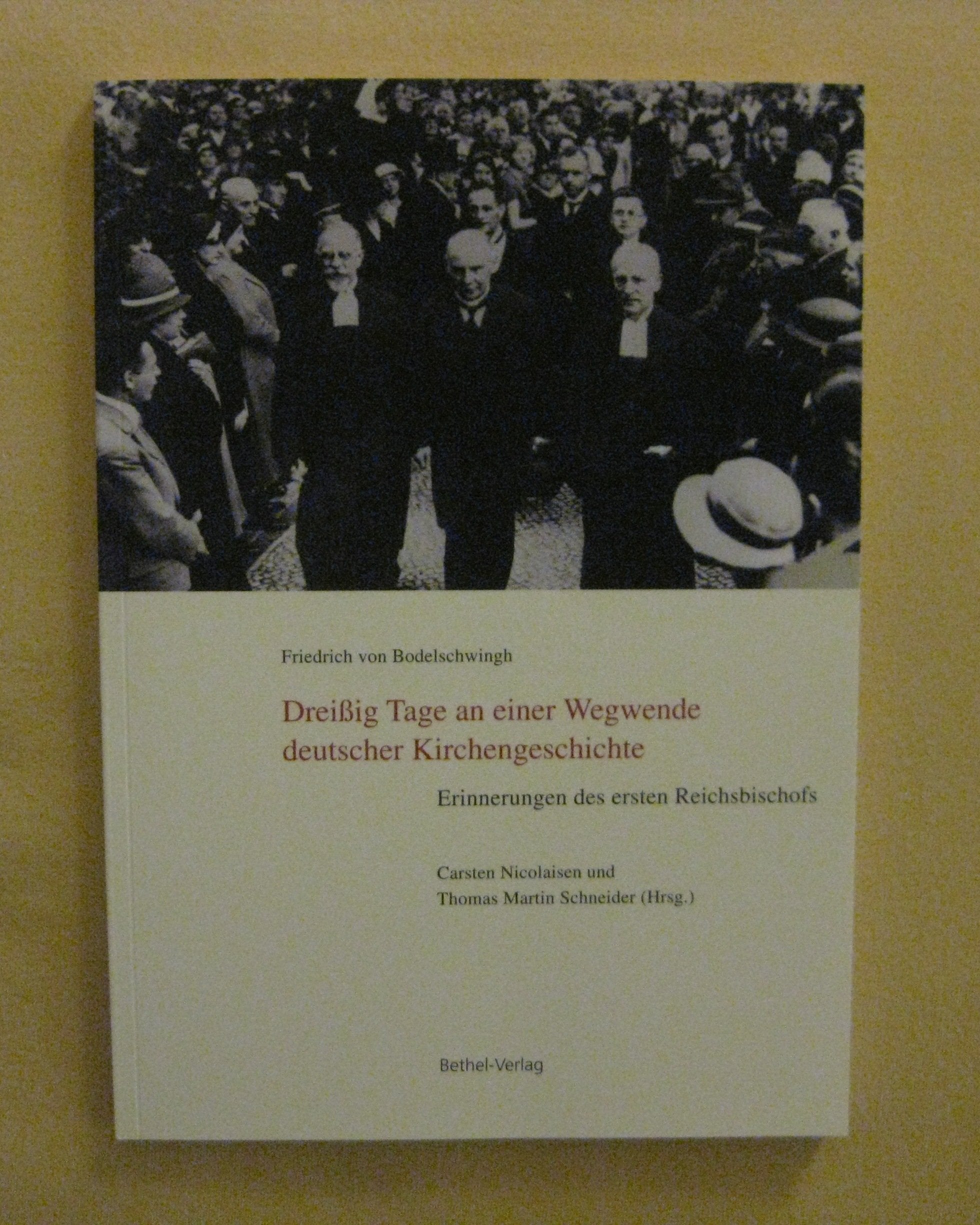 Friedrich von Bodelschwingh Dreißig Tage an einer Wegwende deutscher Kirchengeschichte Erinnerungen des ersten Reichsbischofs Politics & History