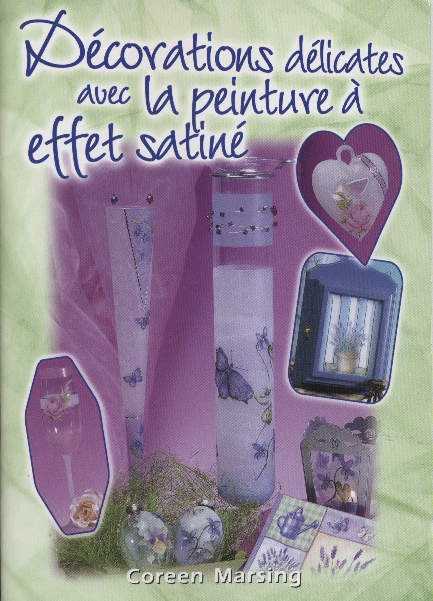 Décorations délicates avec la peinture à effet satiné Books