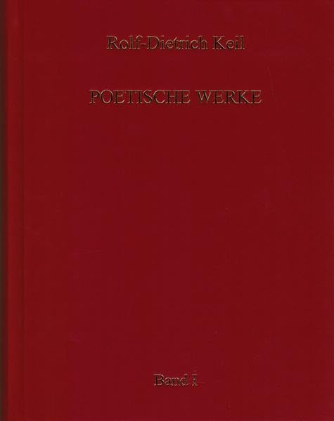 Poetische Werke in zwei Bänden.: Band 1: Die Gedichte Poetry