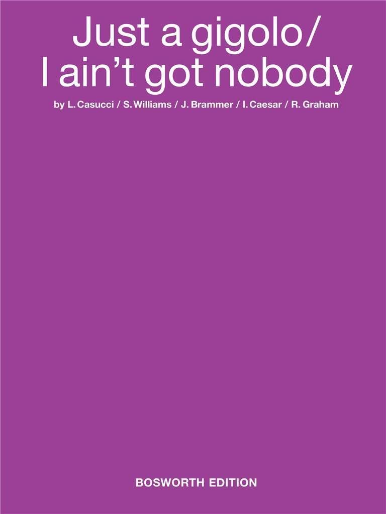Louis Prima: Just a Gigolo / I Ain't Got Nobody book