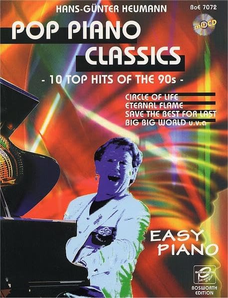 Pop Piano Classics: 10 Top Hits of the 90s. Easy Piano Sheet Music