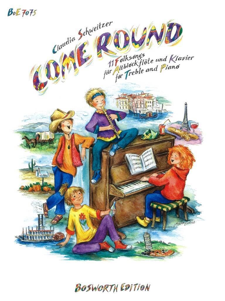 Come Round: 11 Folksongs für Altblockflöte und Klavier Sheet Music