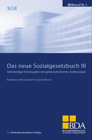 Das neue Sozialgesetzbuch III Law Books