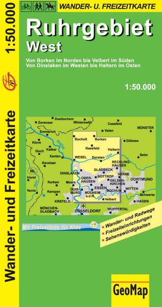 Ruhrgebiet West Wander- und Freizeitkarte book