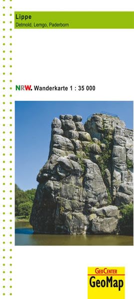 Lippe, Detmold, Lemgo, Paderborn Wanderkarte NRW book