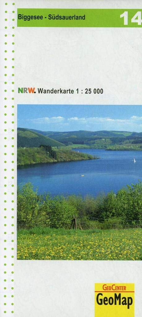 NRW Wanderkarte 14. Biggesee, Südsauerland 1:25.000 book