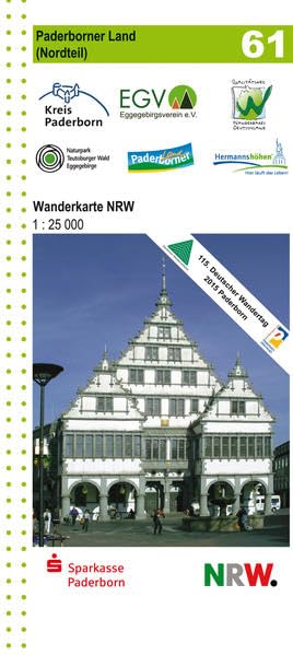 Paderborner Land (Nordteil) Blatt 61, topographische Wanderkarte NRW Leisure, Home & Garden