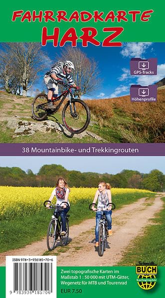 Fahrradkarte Harz - standard Leisure, Home & Garden