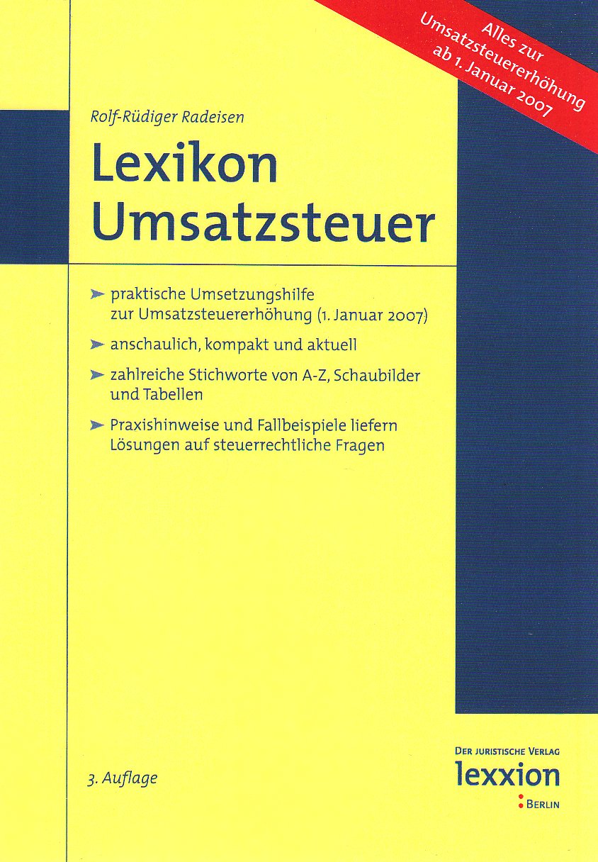 Lexikon Umsatzsteuer 2007 Law