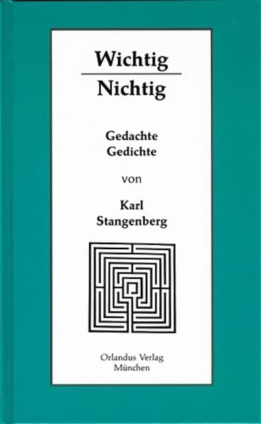 Wichtig - Nichtig: Gedachte Gedichte Poetry