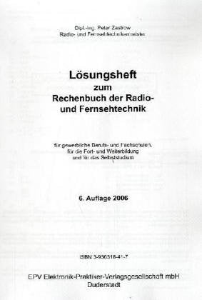 Rechenbuch der Radio- und Fernsehtechnik: Lösungsheft Business, Finance & Career