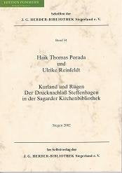 Kurland und Rügen: Der Drucknachlass Steffenhagen in der Sagarder Kirchenbibliothek (Schriften der J. G. Herder-Bibliothek Siegerland e.V.) Books