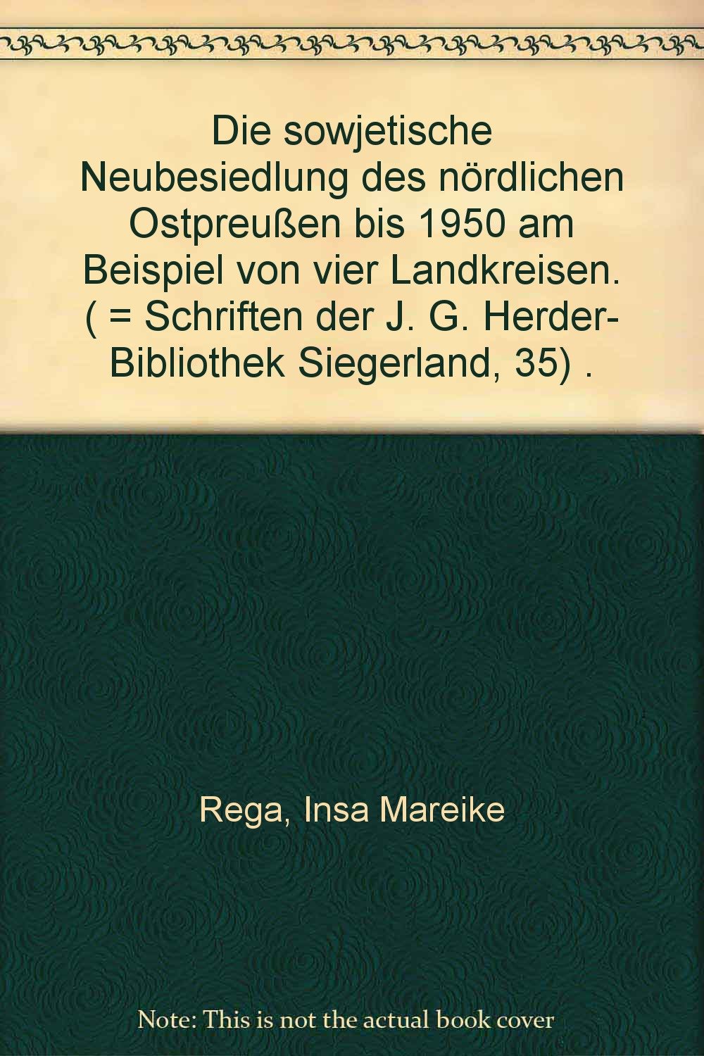 Die sowjetische Neubesiedlung des nördlichen Ostpreussen bis 1950. Am Beispiel von vier Landkreisen Books