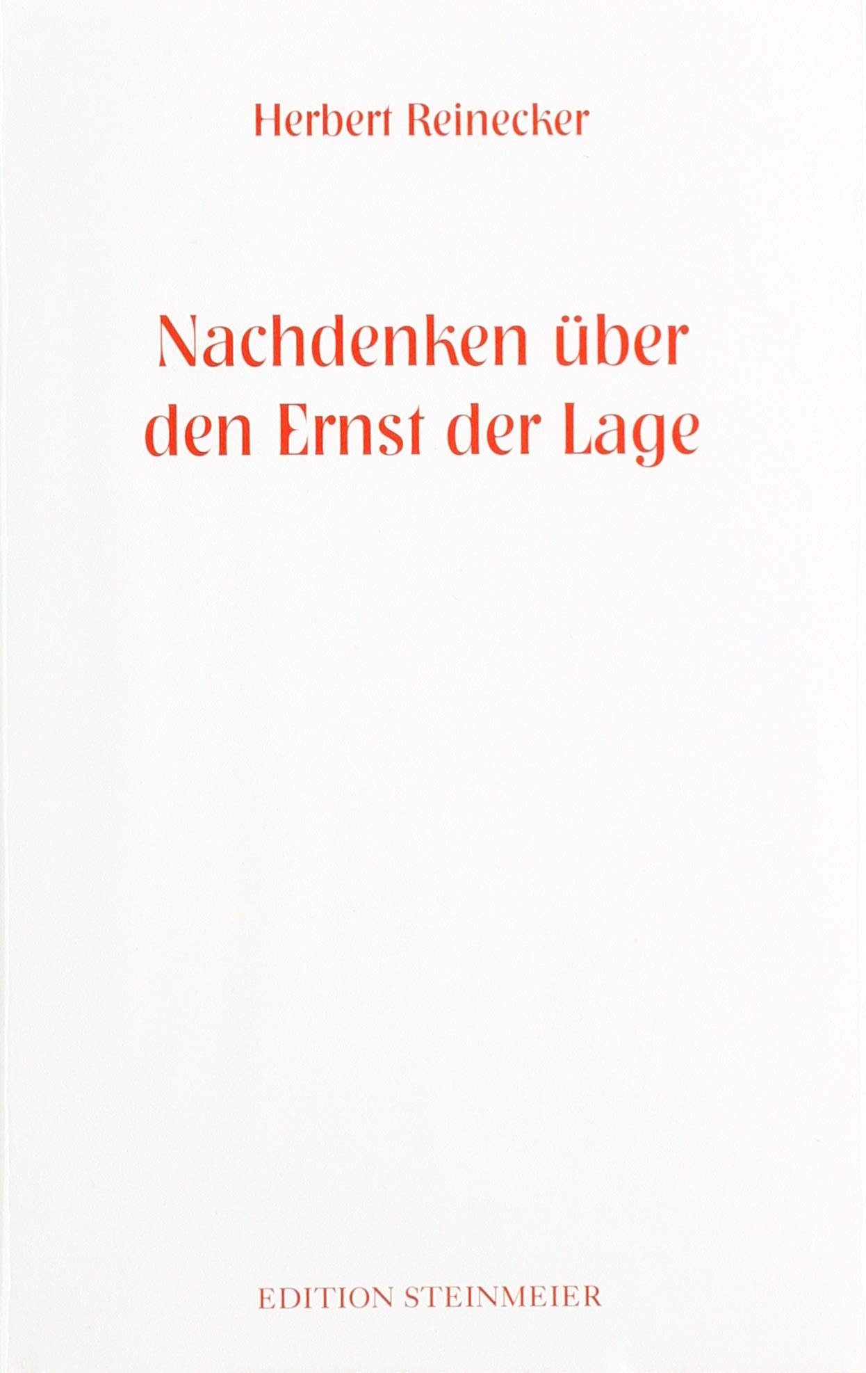 Product Image: Nachdenken über den Ernst der Lage