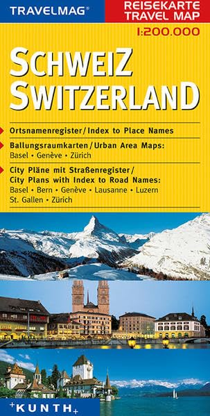 KUNTH Reisekarte Schweiz 1 : 200 000: Reisekarten Europa book