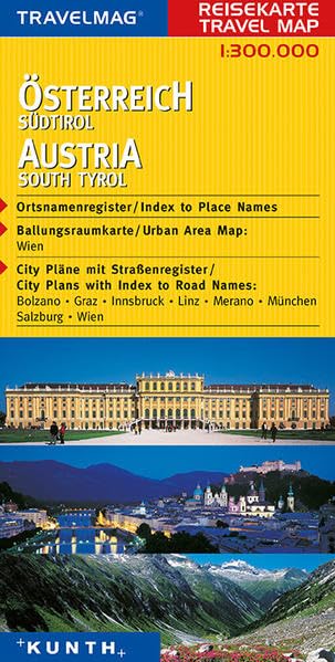 KUNTH Reisekarte Österreich, Südtirol 1 : 300 000 Leisure, Home & Garden